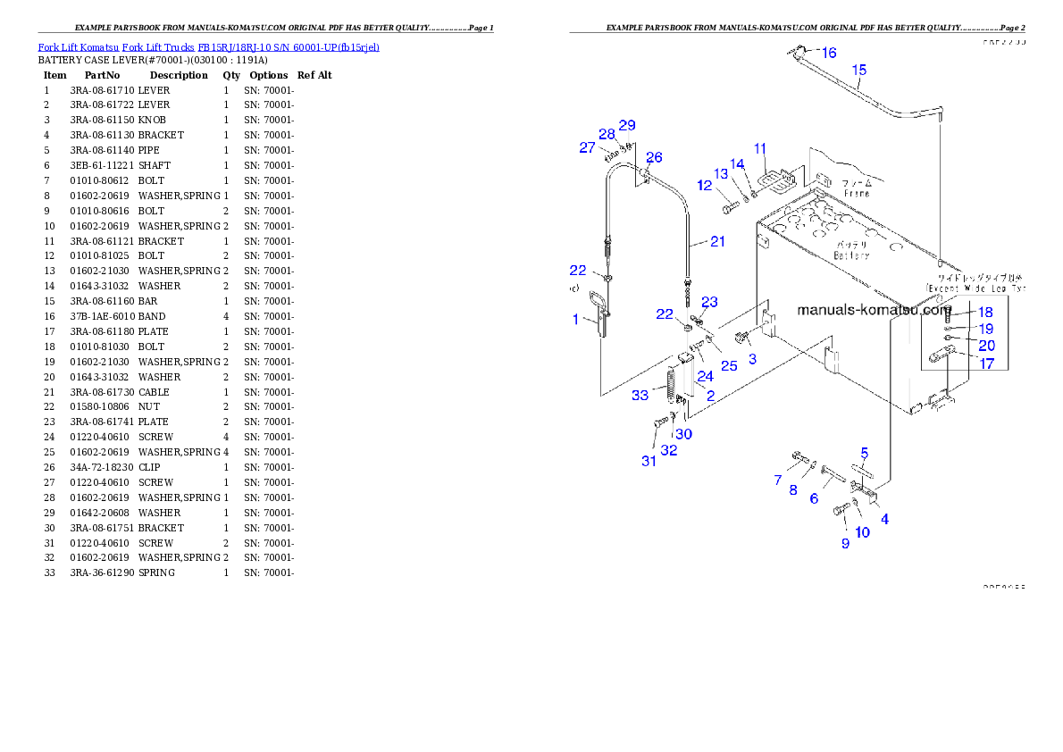 Protected: FB15RJ/18RJ-10 S/N 60001-UP Partsbook