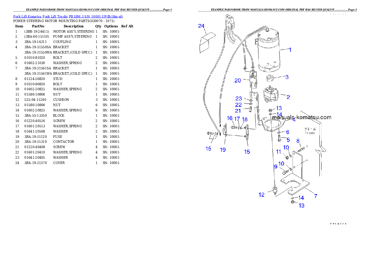 Protected: FB18M-3 S/N 10001-UP Partsbook
