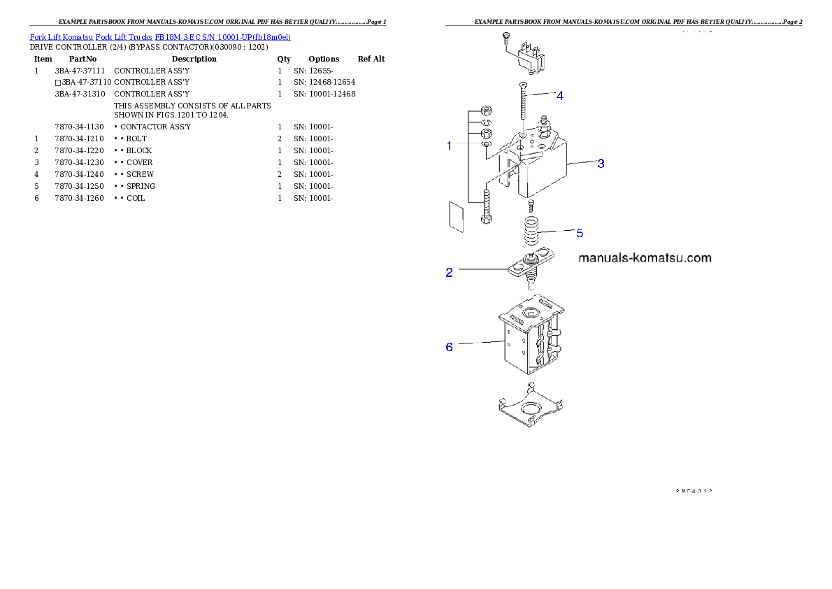Protected: FB18M-3-EC S/N 10001-UP Partsbook