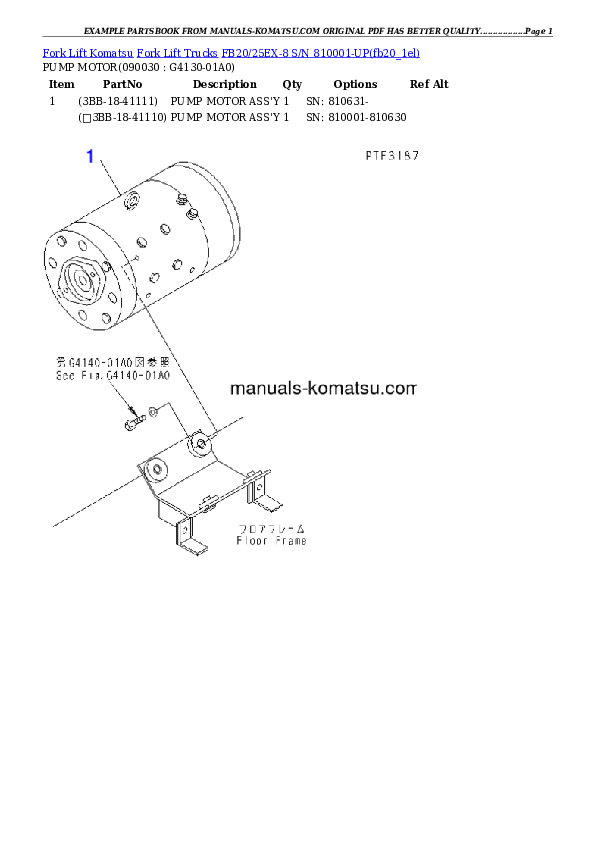Protected: FB20/25EX-8 S/N 810001-UP Partsbook