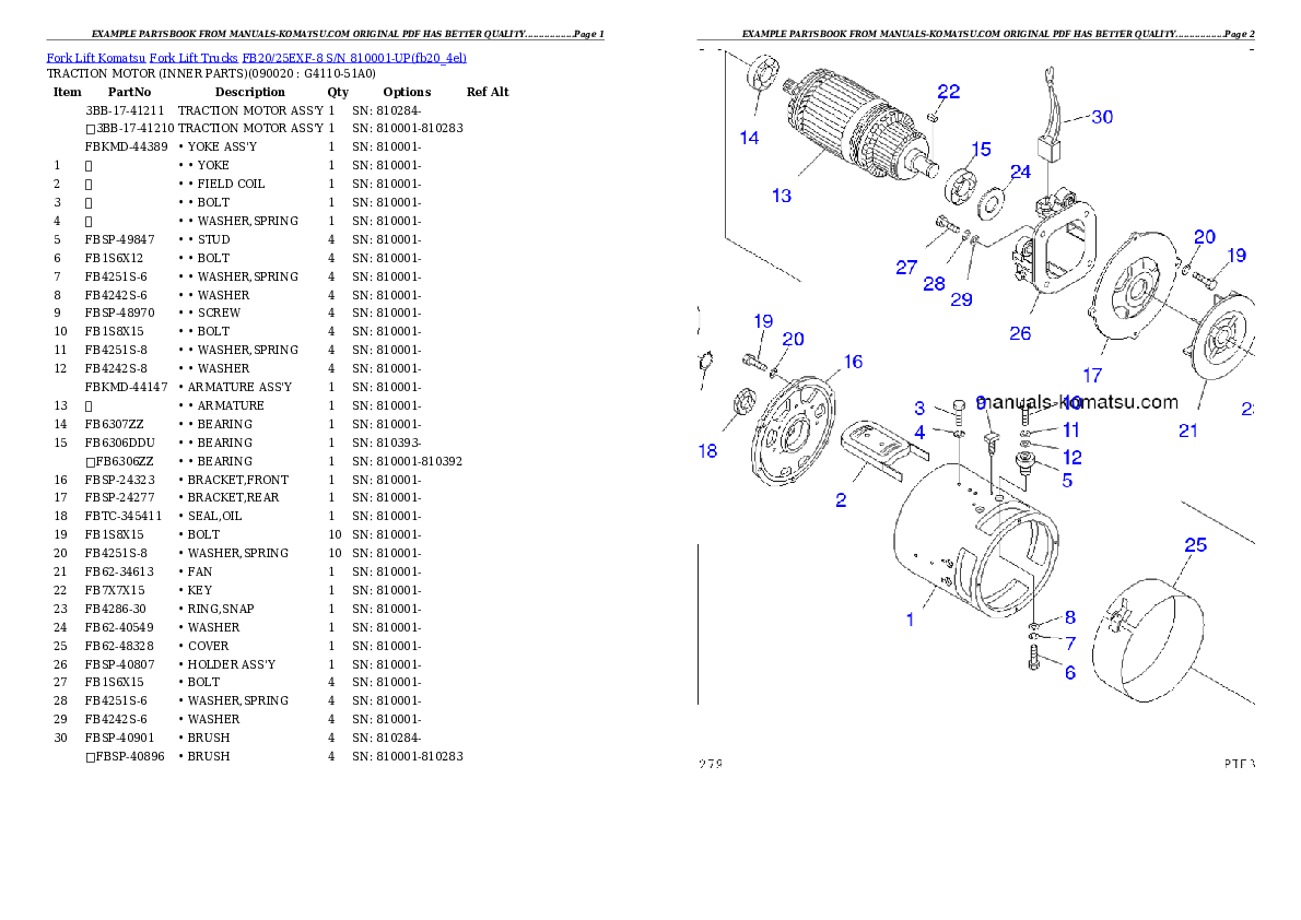 Protected: FB20/25EXF-8 S/N 810001-UP Partsbook