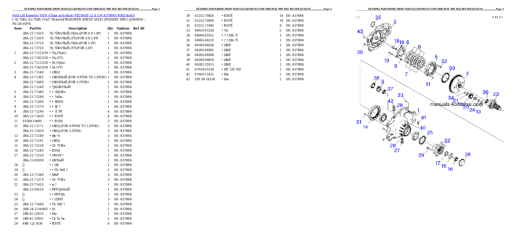 Protected: FB20AGF-12-A S/N 837898-UP Partsbook