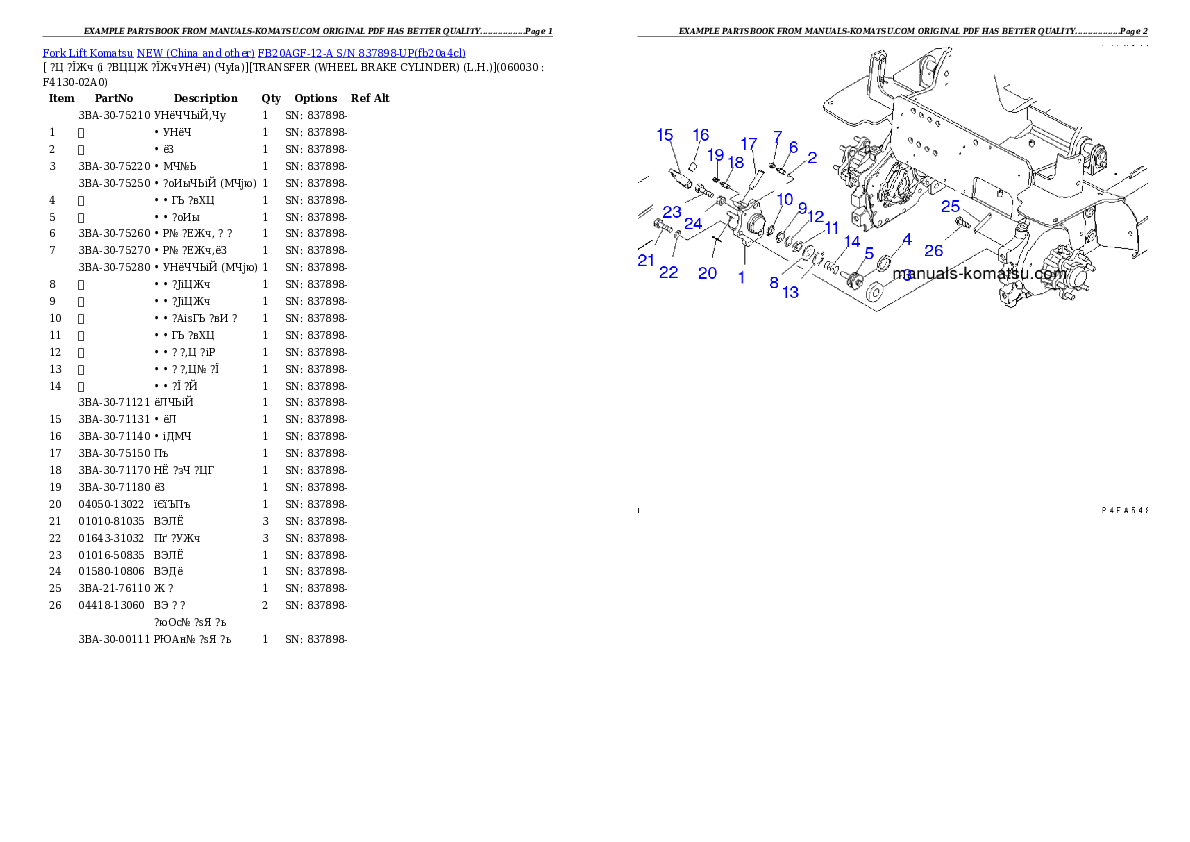 Protected: FB20AGF-12-A S/N 837898-UP Partsbook