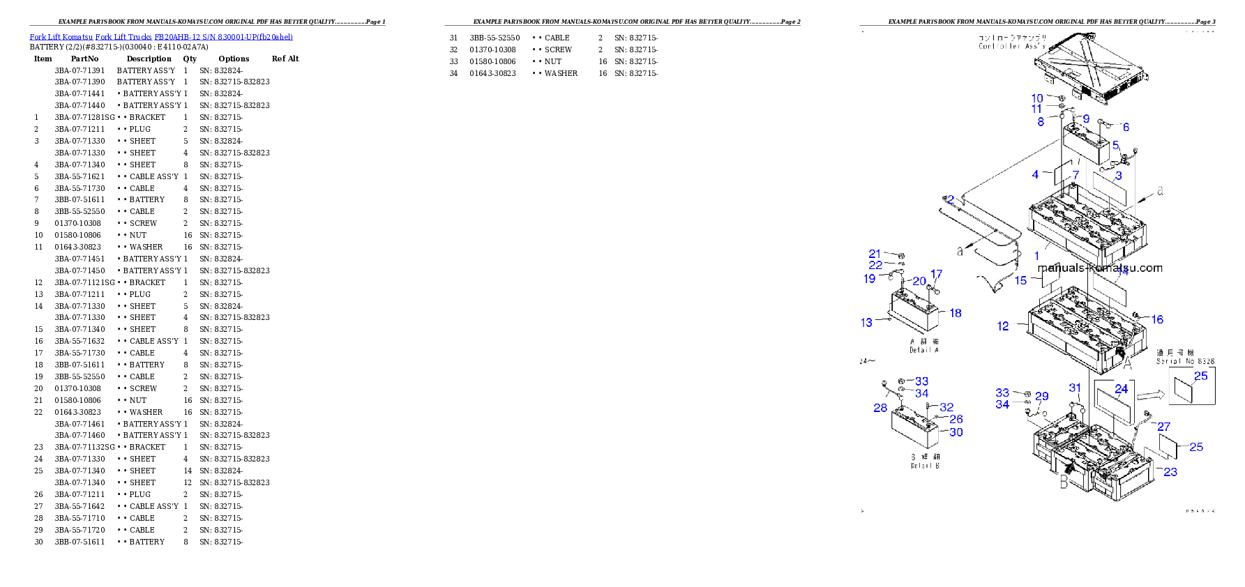 Protected: FB20AHB-12 S/N 830001-UP Partsbook