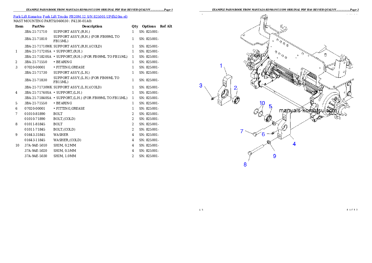 Protected: FB20M-12 S/N 825001-UP Partsbook