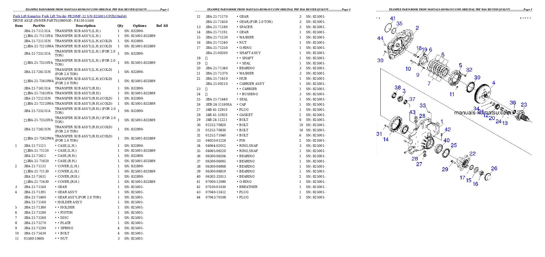 Protected: FB20MF-12 S/N 825001-UP Partsbook