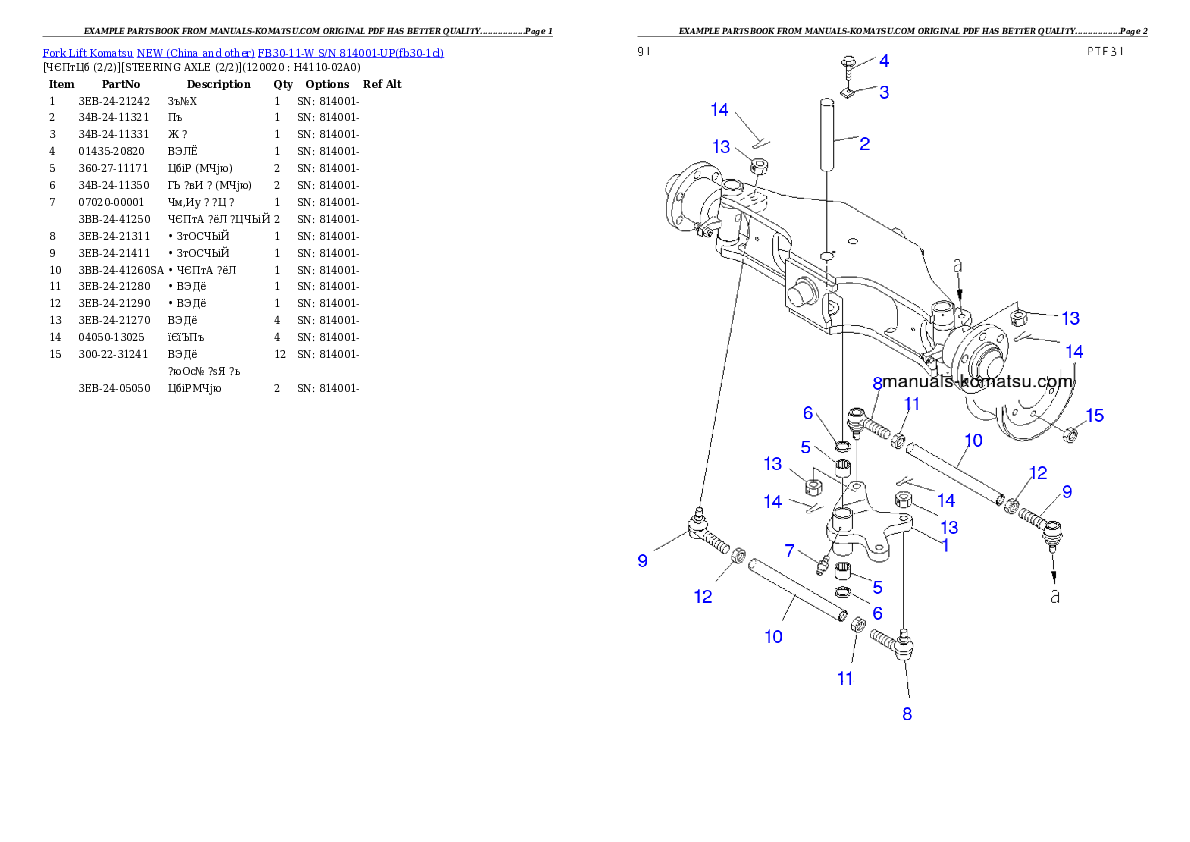 Protected: FB30-11-W S/N 814001-UP Partsbook