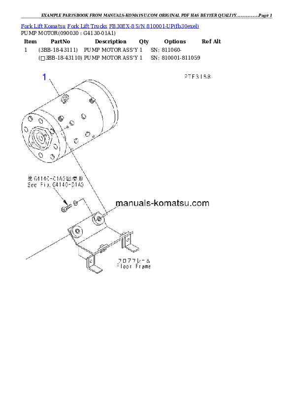 Protected: FB30EX-8 S/N 810001-UP Partsbook