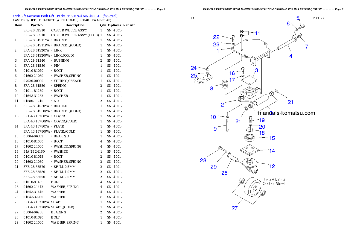 Protected: FB30RN-4 S/N 4001-UP Partsbook