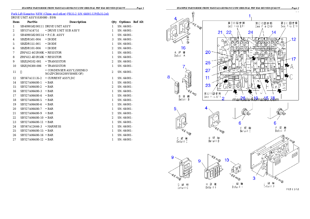 Protected: FB35-2 S/N 64001-UP Partsbook
