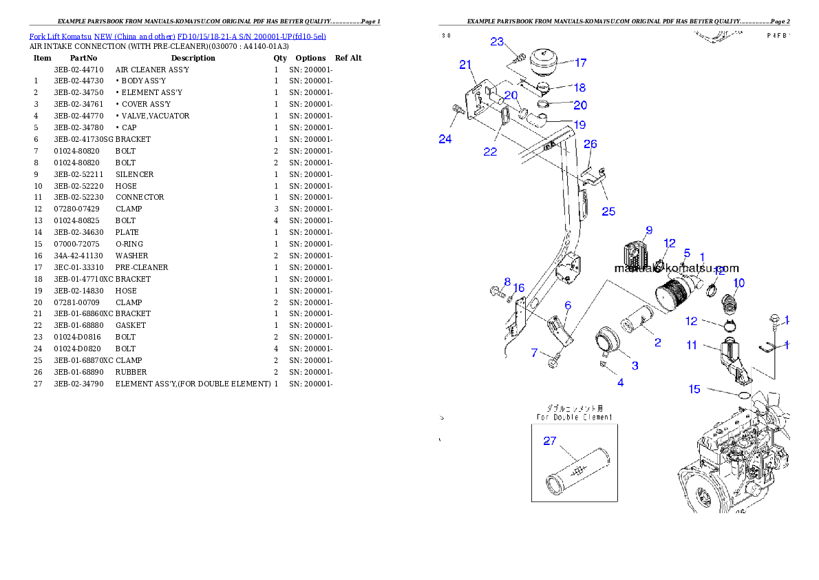 Protected: FD10/15/18-21-A S/N 200001-UP Partsbook