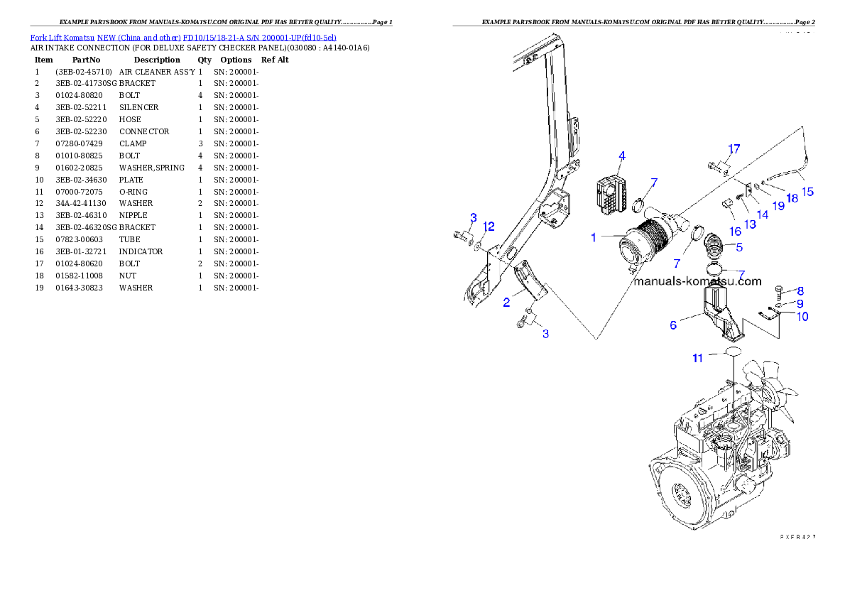 Protected: FD10/15/18-21-A S/N 200001-UP Partsbook