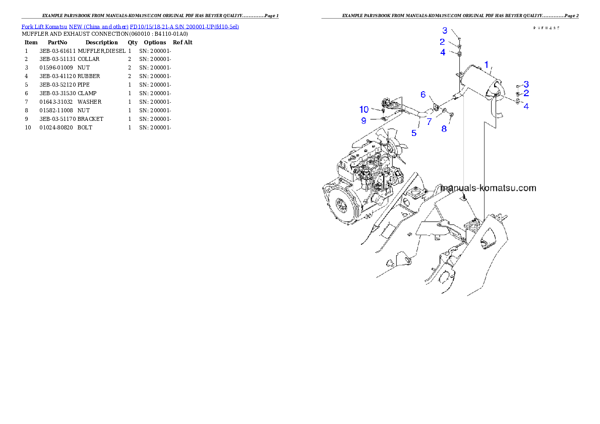 Protected: FD10/15/18-21-A S/N 200001-UP Partsbook
