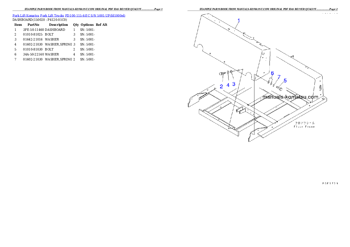 Protected: FD100-115-6-EC S/N 5001-UP Partsbook
