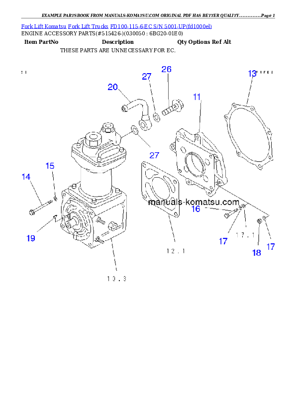 Protected: FD100-115-6-EC S/N 5001-UP Partsbook
