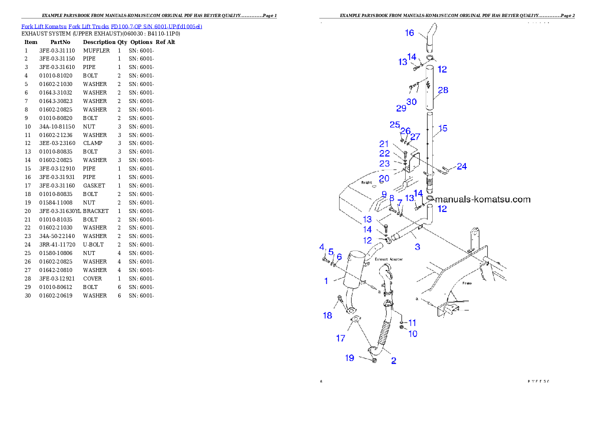 Protected: FD100-7-OP S/N 6001-UP Partsbook