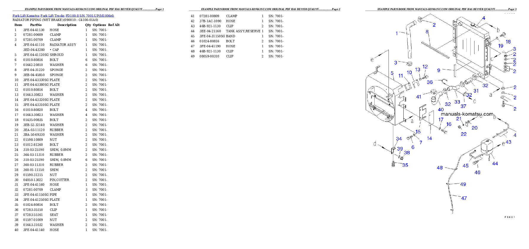 Protected: FD100-8 S/N 7001-UP Partsbook