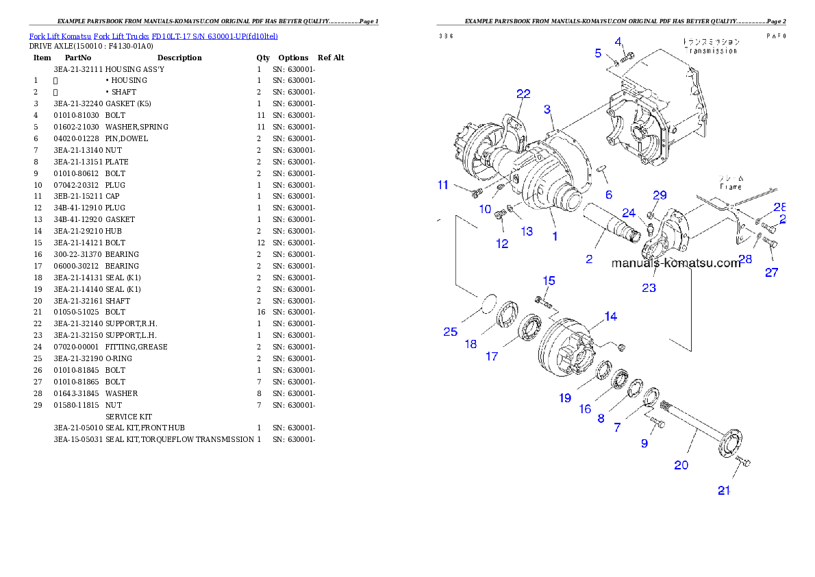 Protected: FD10LT-17 S/N 630001-UP Partsbook