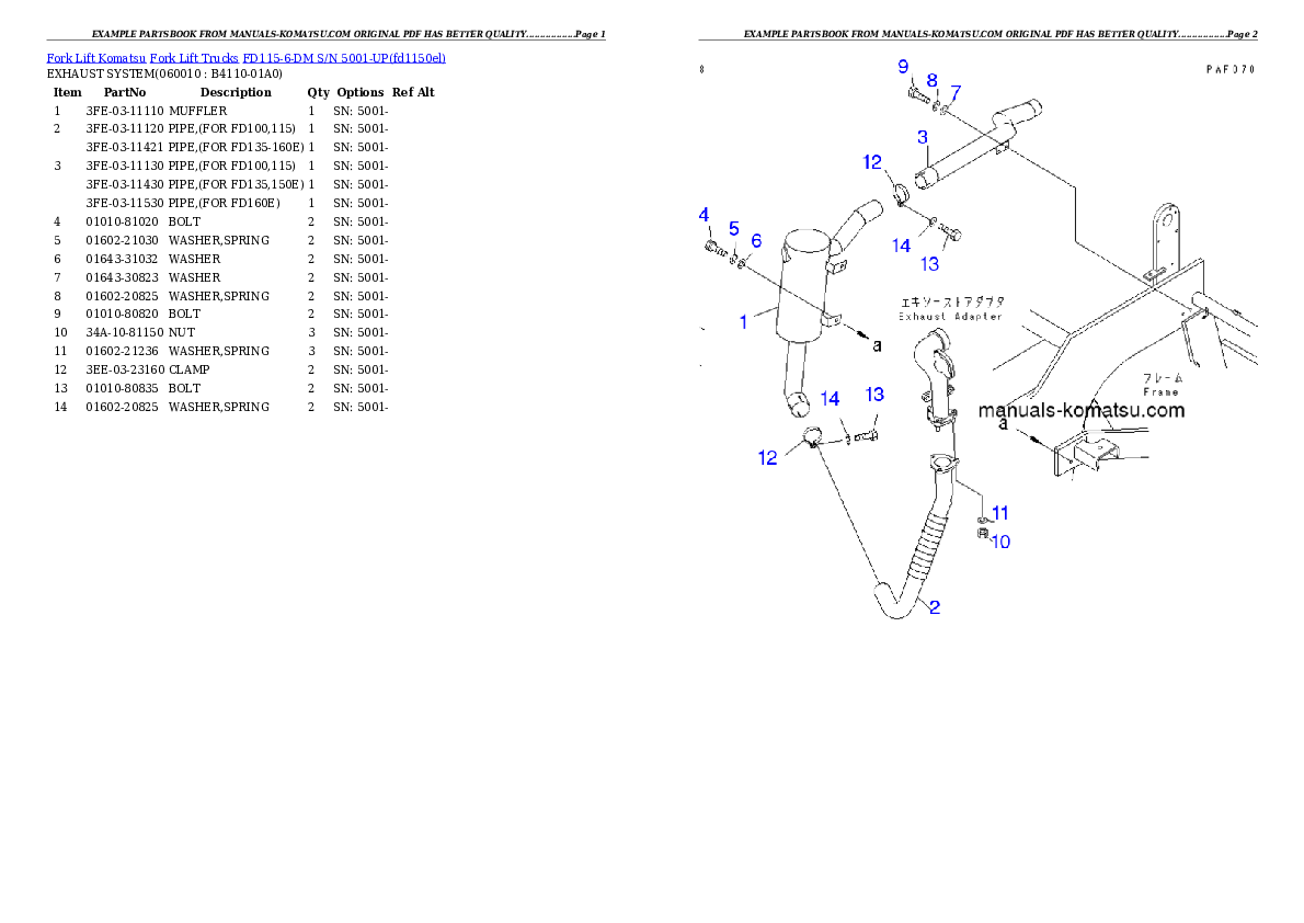Protected: FD115-6-DM S/N 5001-UP Partsbook