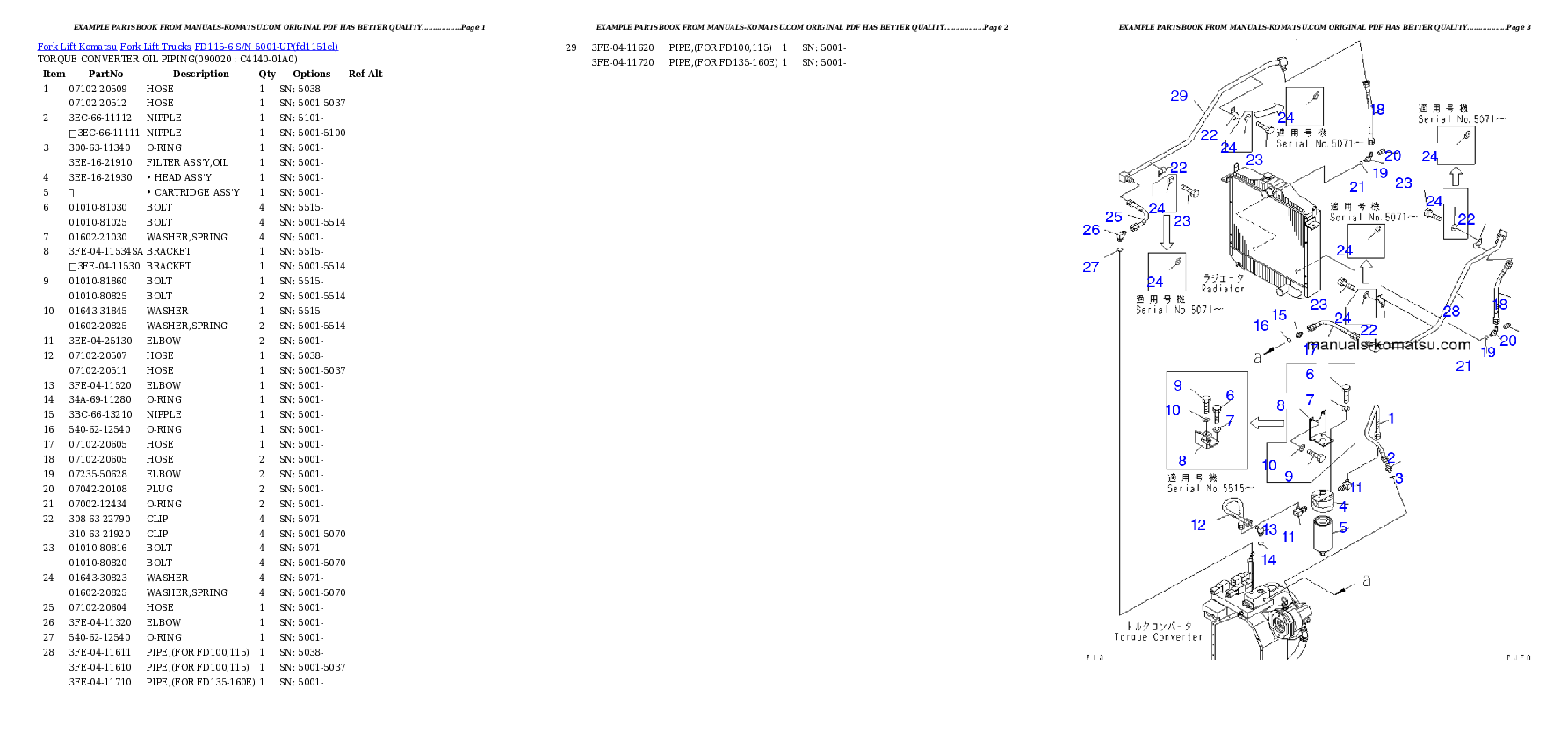 Protected: FD115-6 S/N 5001-UP Partsbook