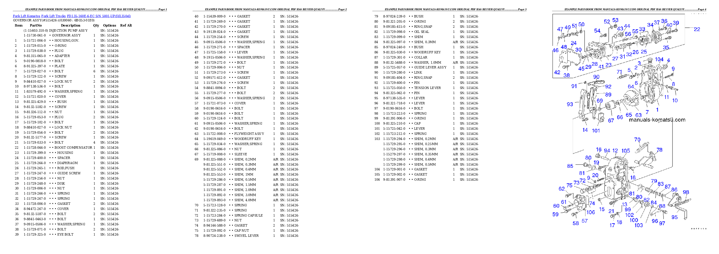 Protected: FD135-160E-6-EC S/N 5001-UP Partsbook