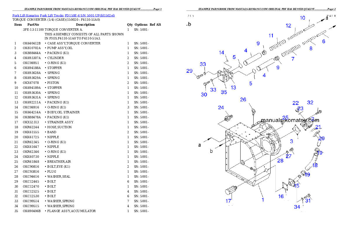 Protected: FD150E-6 S/N 5001-UP Partsbook