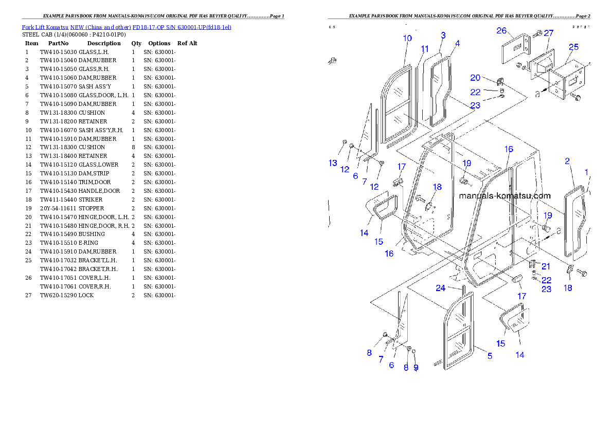 Protected: FD18-17-OP S/N 630001-UP Partsbook