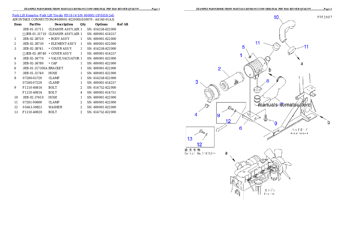 Protected: FD18-16 S/N 600001-UP Partsbook