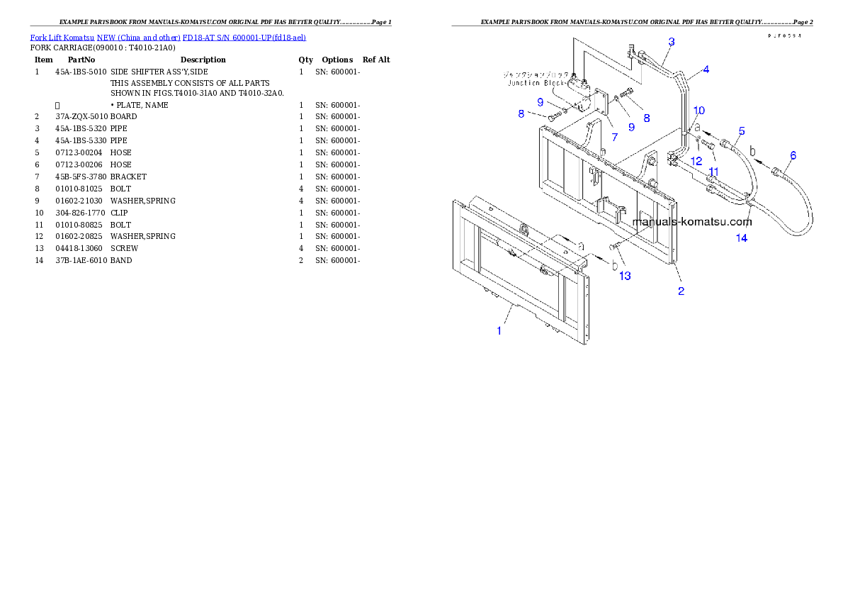 Protected: FD18-AT S/N 600001-UP Partsbook