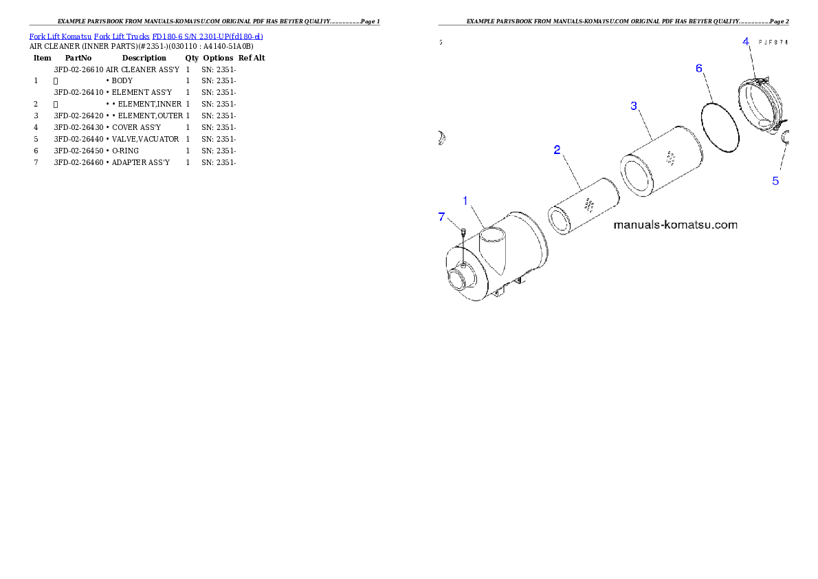 Protected: FD180-6 S/N 2301-UP Partsbook