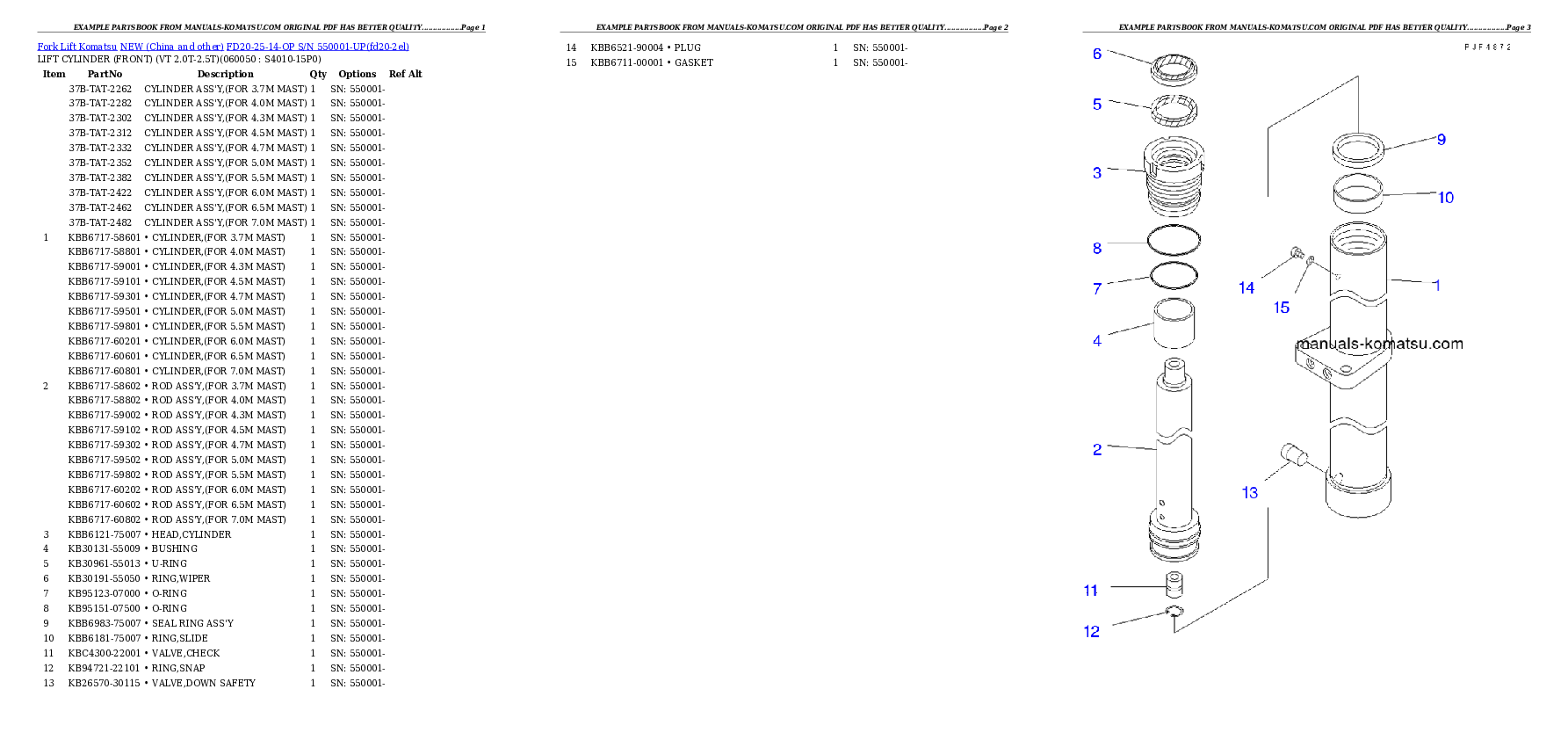 Protected: FD20-25-14-OP S/N 550001-UP Partsbook