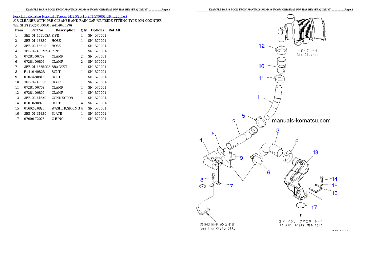 Protected: FD20/25-15 S/N 570001-UP Partsbook