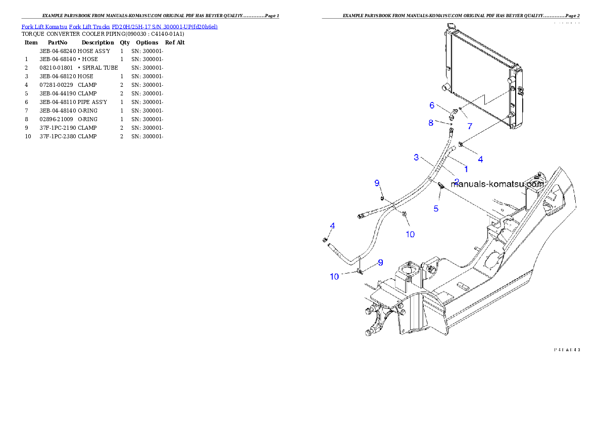 Protected: FD20H/25H-17 S/N 300001-UP Partsbook