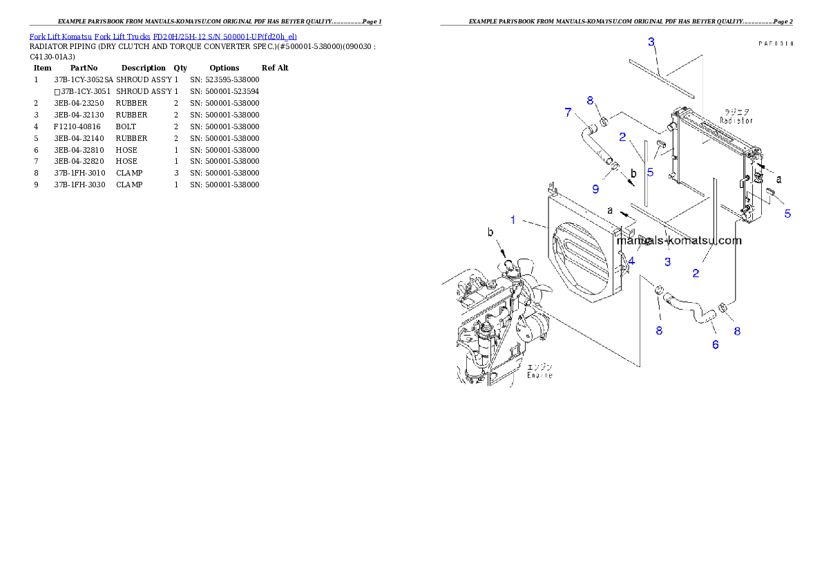 Protected: FD20H/25H-12 S/N 500001-UP Partsbook