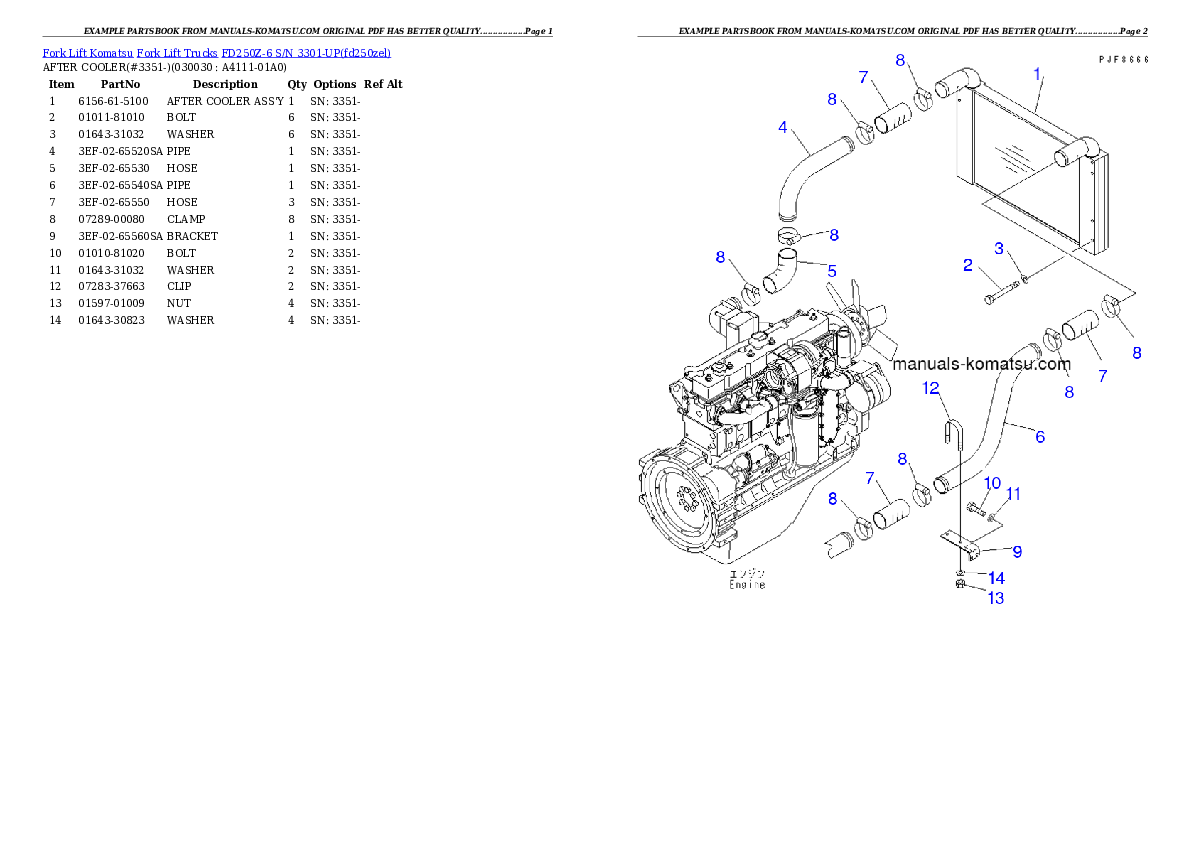 Protected: FD250Z-6 S/N 3301-UP Partsbook