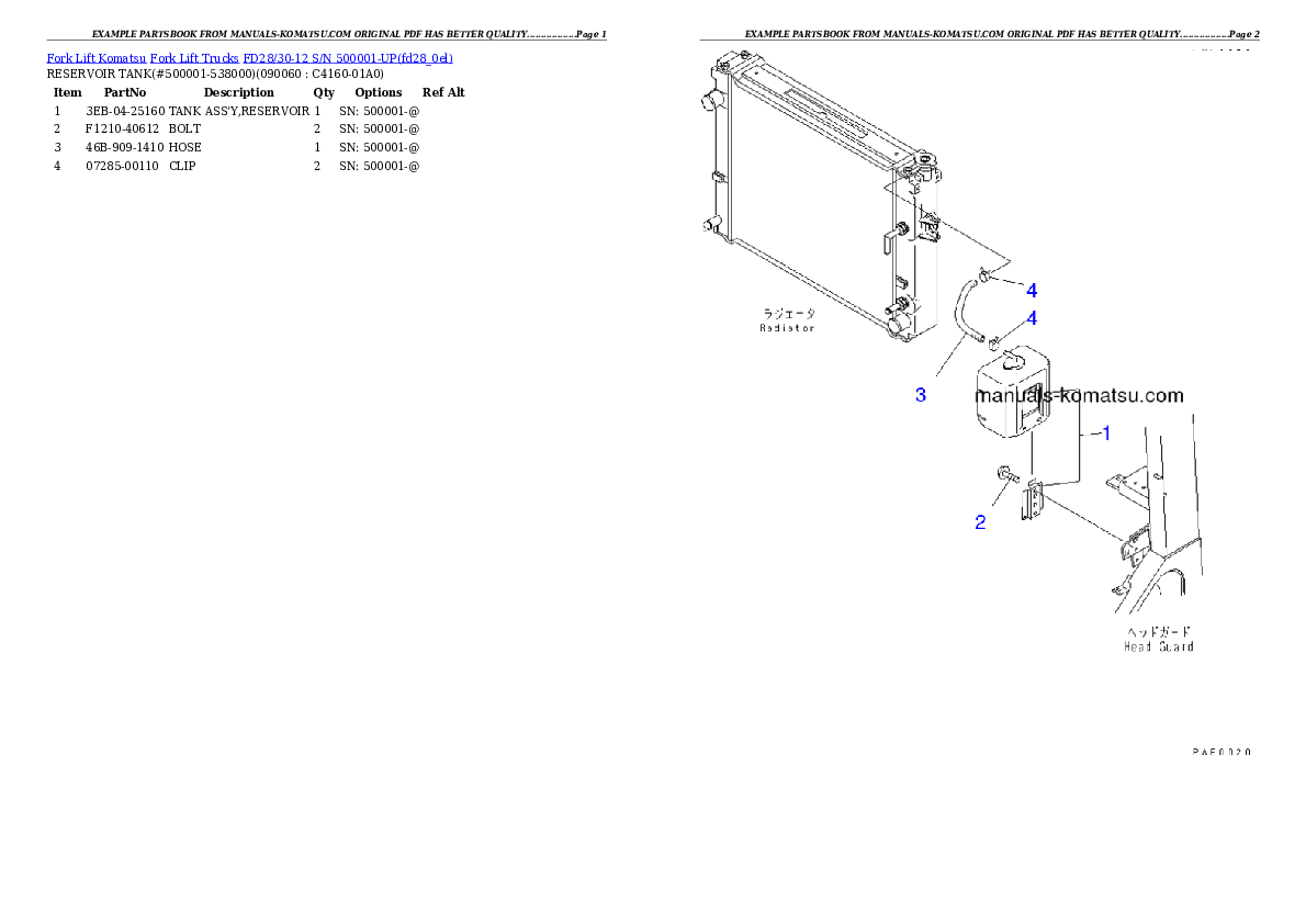 Protected: FD28/30-12 S/N 500001-UP Partsbook