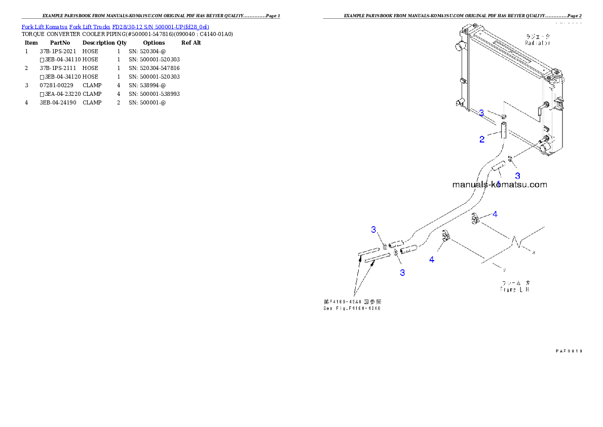 Protected: FD28/30-12 S/N 500001-UP Partsbook