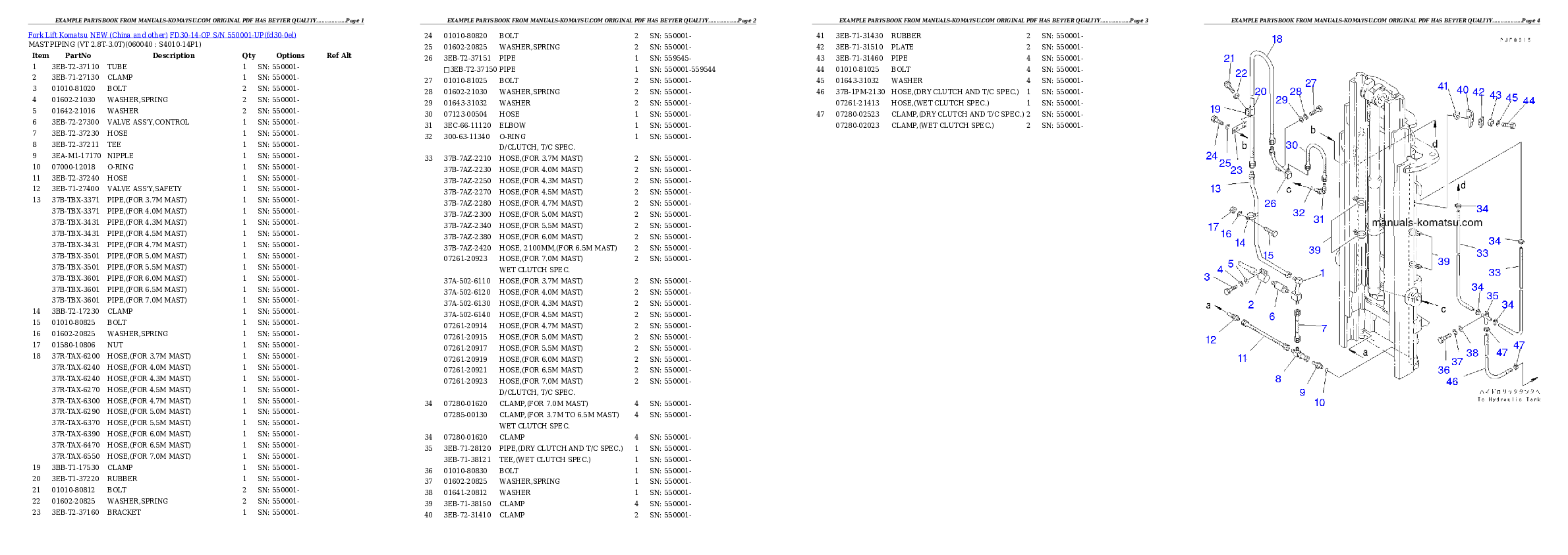 Protected: FD30-14-OP S/N 550001-UP Partsbook