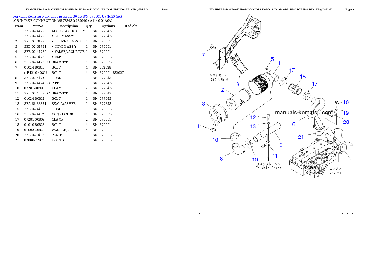 Protected: FD30-15 S/N 570001-UP Partsbook