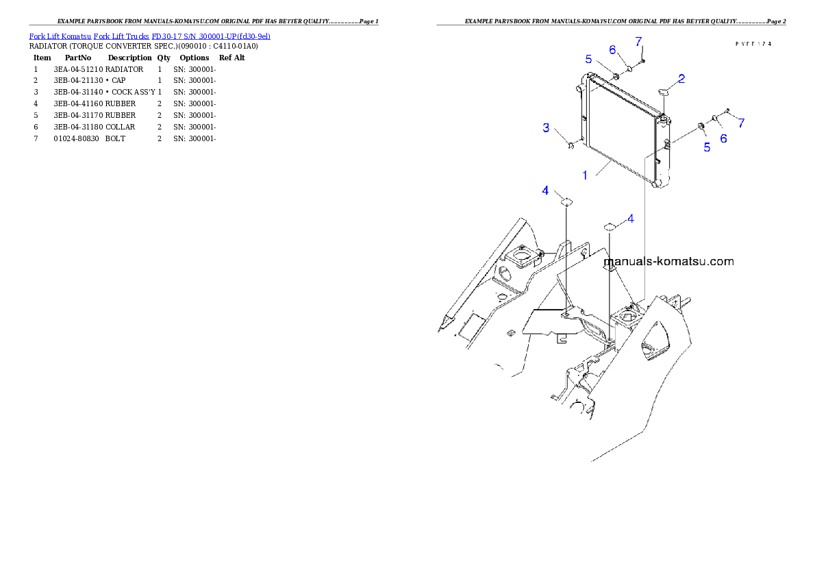 Protected: FD30-17 S/N 300001-UP Partsbook