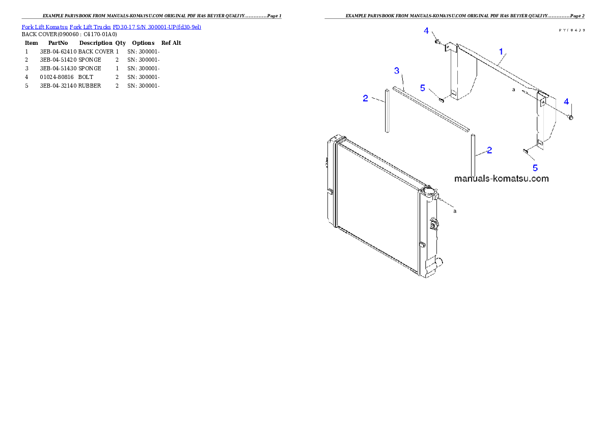 Protected: FD30-17 S/N 300001-UP Partsbook