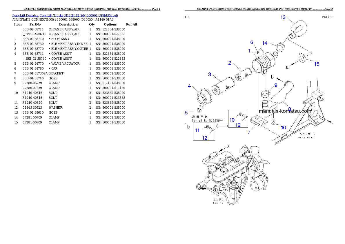 Protected: FD30H-12 S/N 500001-UP Partsbook