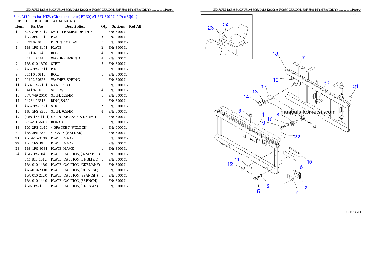 Protected: FD30J-AT S/N 500001-UP Partsbook