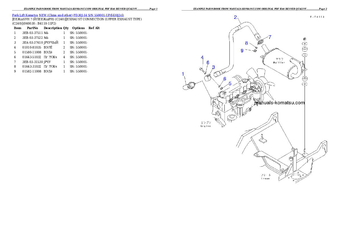 Protected: FD30J-14 S/N 550001-UP Partsbook