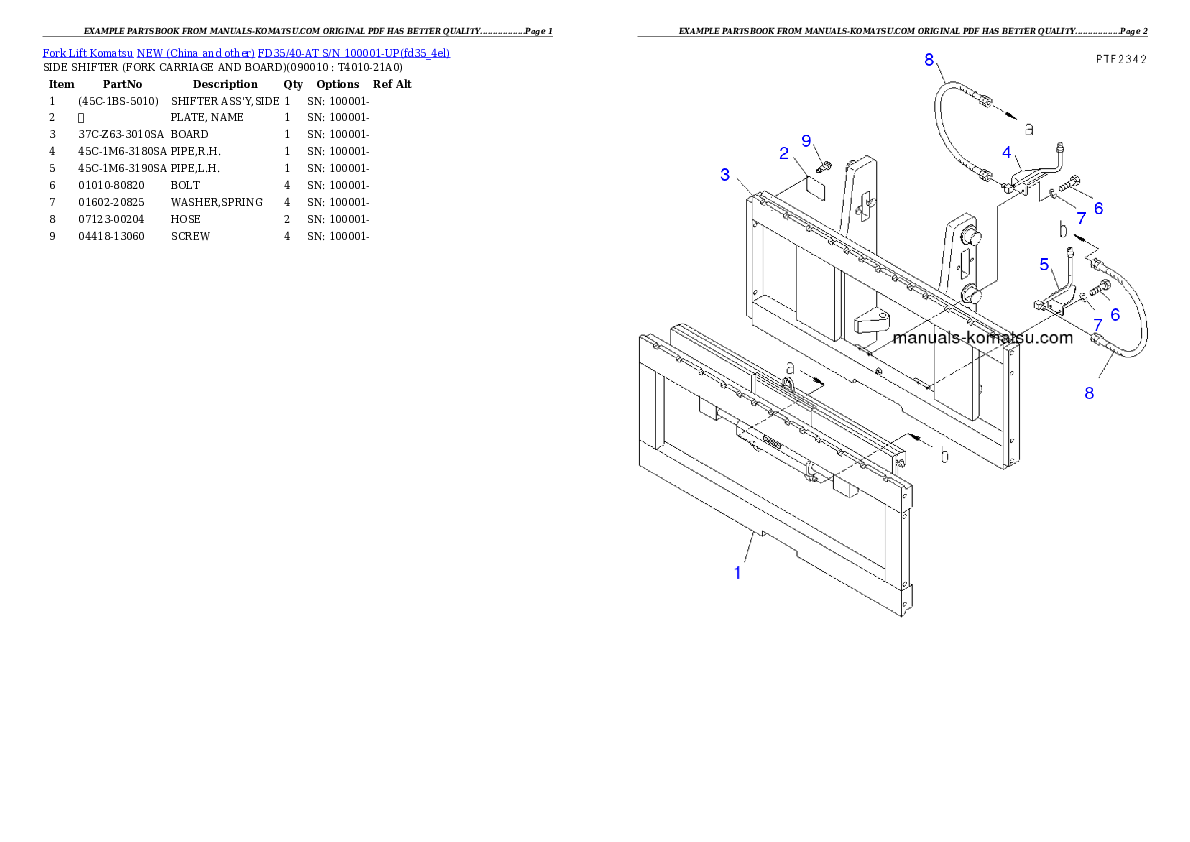 Protected: FD35/40-AT S/N 100001-UP Partsbook