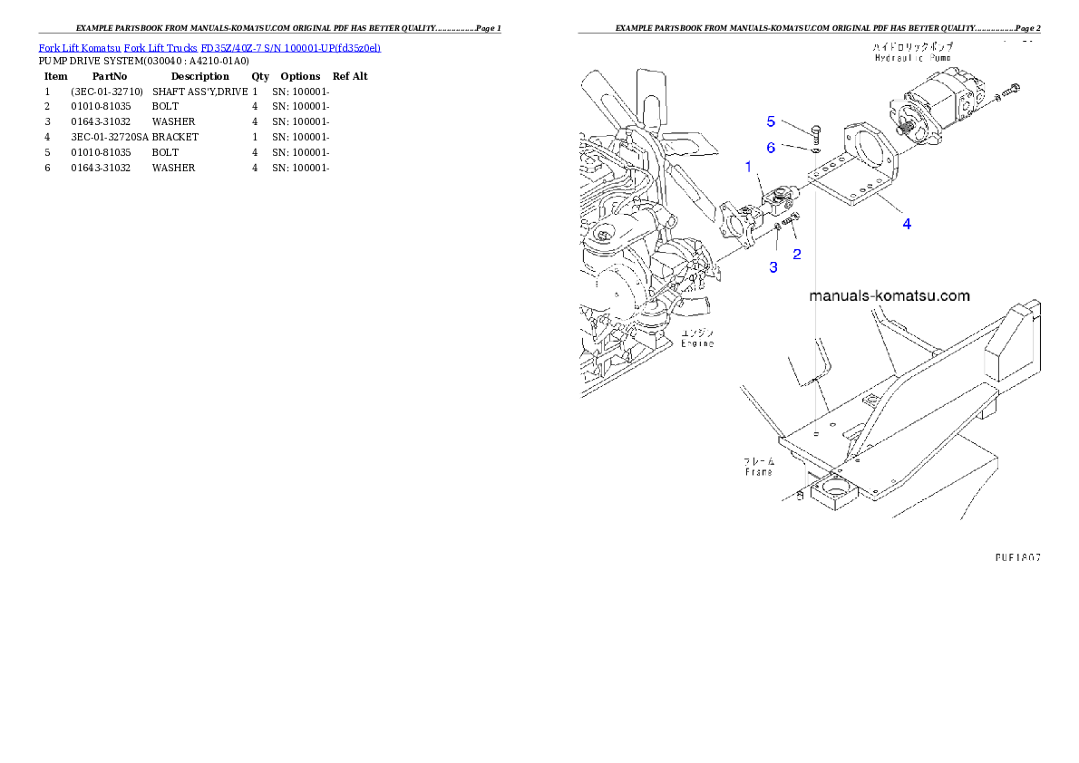 Protected: FD35Z/40Z-7 S/N 100001-UP Partsbook