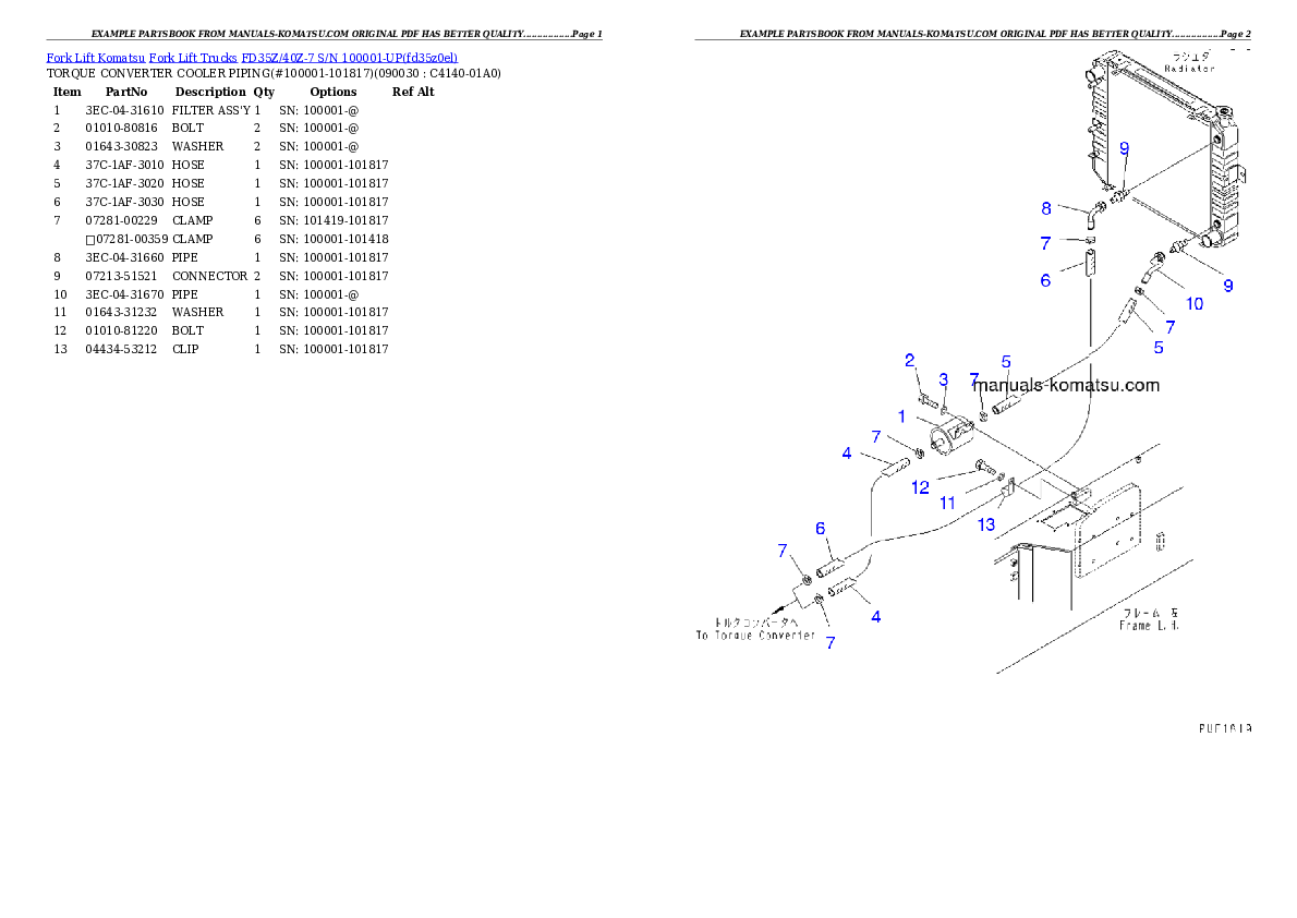 Protected: FD35Z/40Z-7 S/N 100001-UP Partsbook