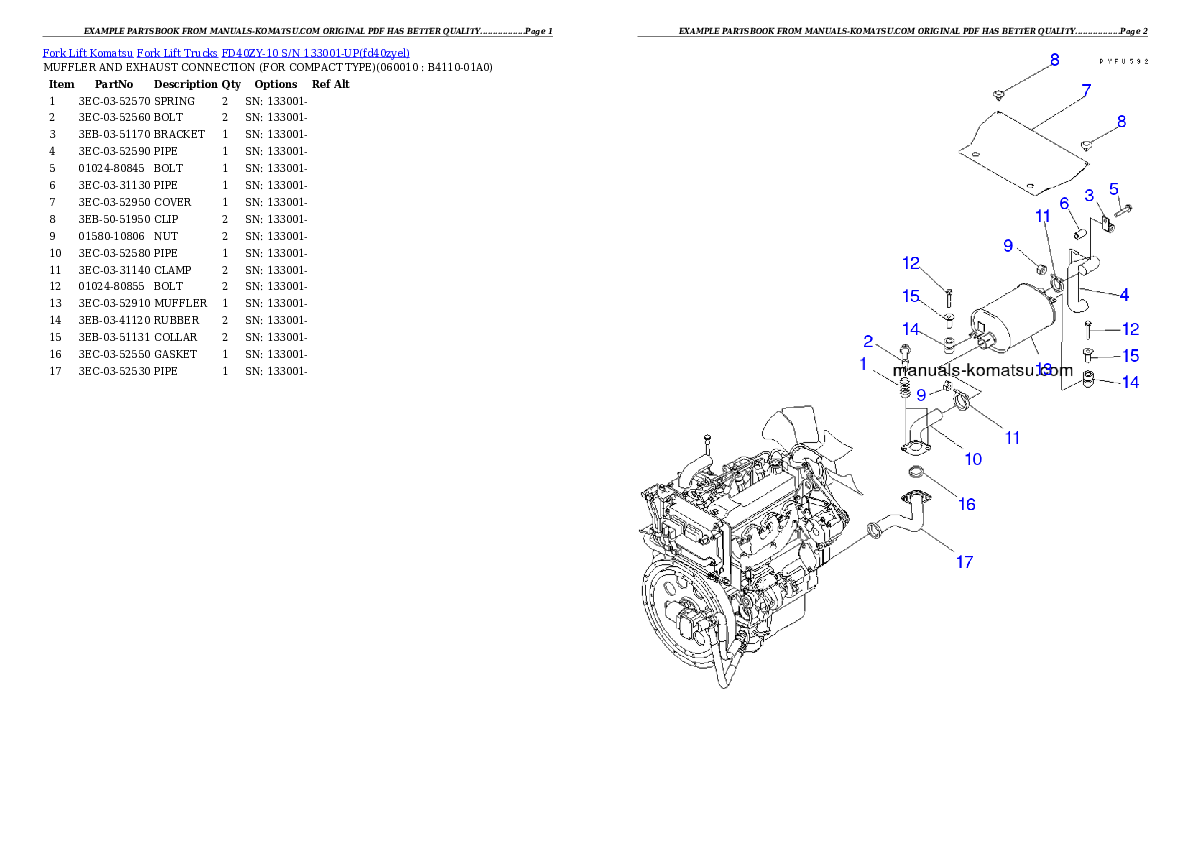 Protected: FD40ZY-10 S/N 133001-UP Partsbook