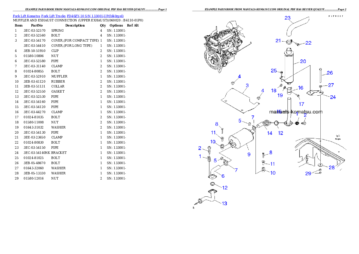 Protected: FD40ZY-10 S/N 133001-UP Partsbook