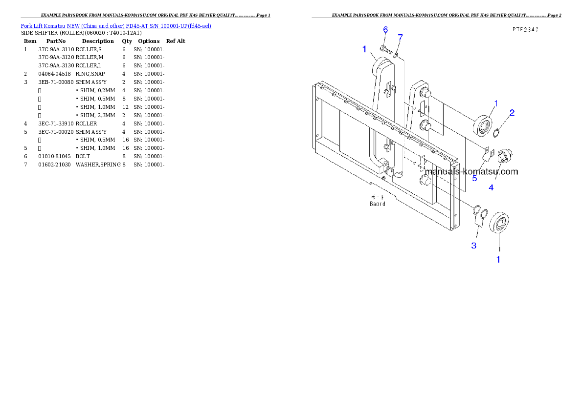 Protected: FD45-AT S/N 100001-UP Partsbook